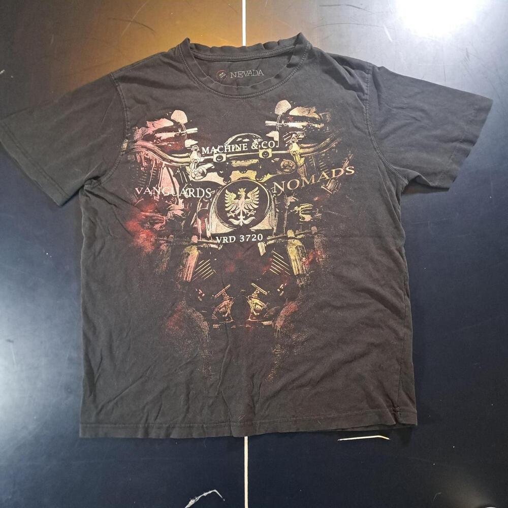Affliction Men's Black and Grey T-shirt